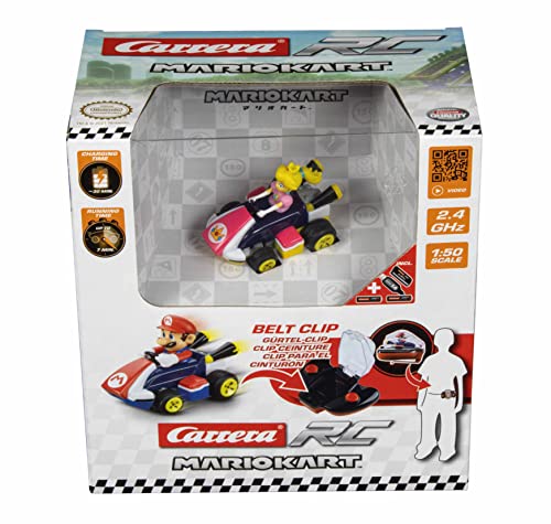 carrera mario kart mini rc peach figur mit paperbox