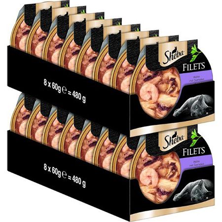 sheba filets huhn mit garnelen 16er pack 60g ab 14,20 (statt 20)
