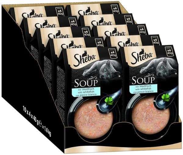 sheba soup multipack 40 x 40g Fisch, jetzt ab 15,92 Euro statt 23 Euro