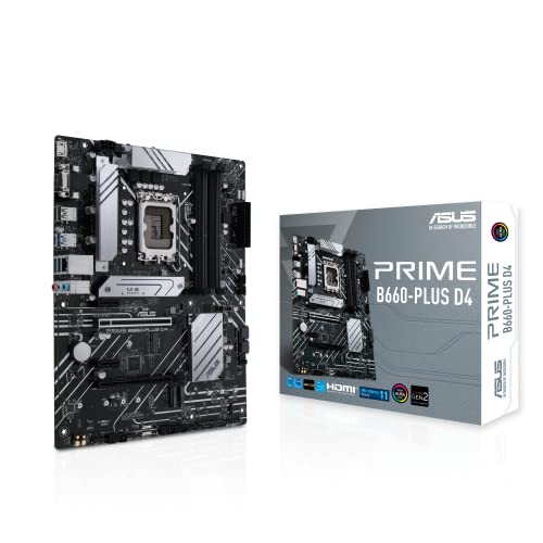 asus prime b660 plus d4 motherboard ATX, intel 12. generation, DDR4