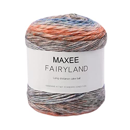 maxee farbverlaufsgarn 100g cupcakes bobbel mehrfarbiges häkelgarn pfauenblau