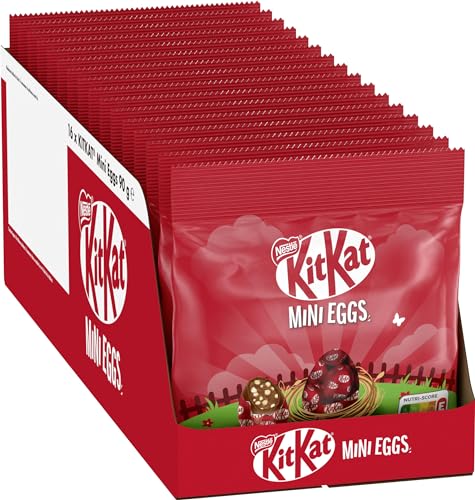 nestl kitkat mini eggs Schokoeier mit Füllung und Knusperstückchen 16er Pack