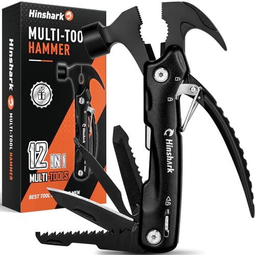 hinshark multitool geschenke für männer, 12 in 1 camping zubehör, adventskalender füllung