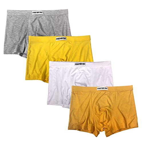 friendumo herren boxershorts 4er pack multicolor lose atmungsaktiv weich rayon größe s