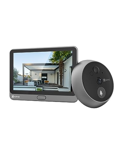 ezviz wlan türklingel mit 166 weitwinkel, 2mp kamera, akku, ai personenerkennung