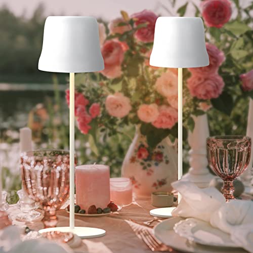 kabellose tischlampe dimmbar touch control led akku 8 farben rgb wasserdicht für garten, schlafzimmer