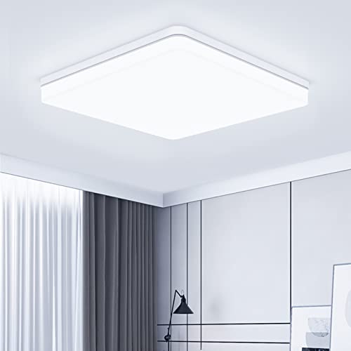 philonext led deckenleuchte flach 48w 6500k 5000lm kaltweiß für wohnzimmer küche büro