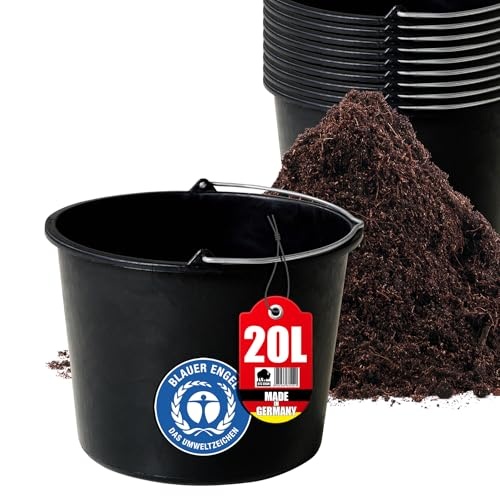 20l mörtelkübel, baueimer 10er set, robust und vielseitig