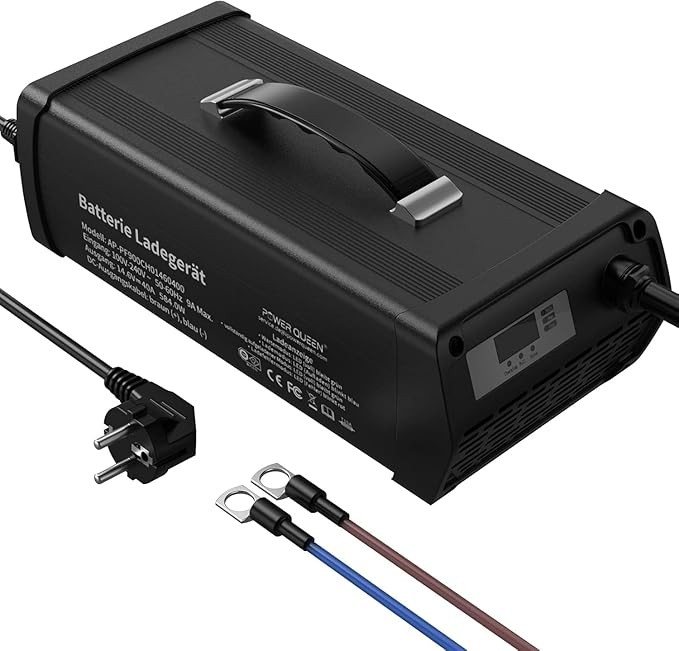 **14,6V 40A Lithium Batterieladegerät mit LED-Ladestatus und 4 Schutzfunktionen**