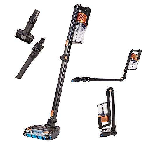 shark akku-staubsauger kabellos mit anti-hair-wrap-technologie, 60 min laufzeit, schwarz/kupfer