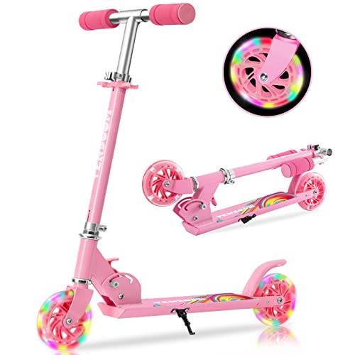 tenboom roller kinder 2 räder klappbar, höhenverstellbar, led-räder, scooter für mädchen und jungen