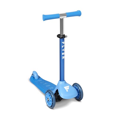 flyer glider jr. kleinkind-roller mit lenkung, blau, für kinder 2-5 jahre