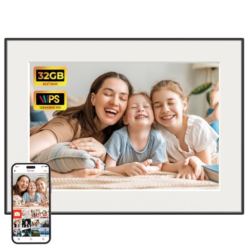 frameo digitaler bilderrahmen 10,1 zoll 32gb touchscreen 1280x800 ips display
