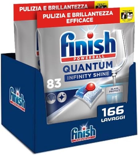 Finish Quantum Infinity Shine spülmaschinentabs, tiefenreinigung, glanz, gigapack 166 tabs