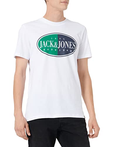 jack & jones t-shirt jorinternational kurzarm crew neck weiß größe L