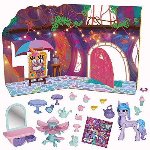 My Little Pony Izzy Moonbow Einhorn-Teeparty Set, 21 Accessoires, für Kinder ab 3 Jahren