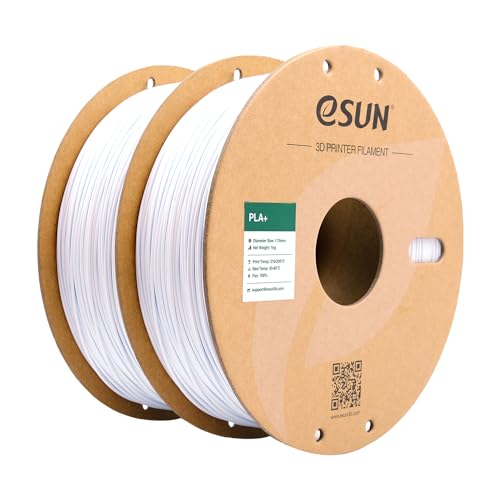 Produktbild: eSUN PLA+ Filament 2kg | 1.75mm | Maßgenauigkeit +/- 0.03mm | Kaltes Weiß