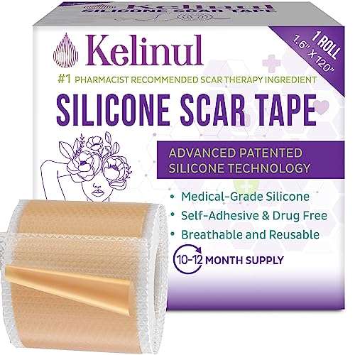 silicone scars plaster, silikonverbandrolle 1.6"x60", wiederverwendbar für narbenbehandlung