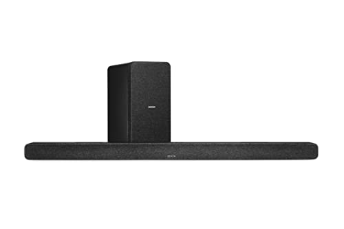 denon dht-s517 soundbar 3.1.2 dolby atmos mit kabellosem subwoofer, hdmi earc, bluetooth, schwarz