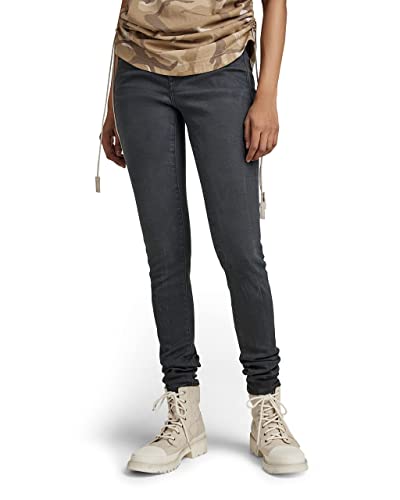 g-star raw skinny jeans damen 3301 in blau