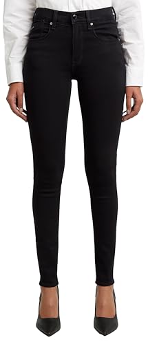 damen jeans skinny g-star raw lhana in blau stretchstoff