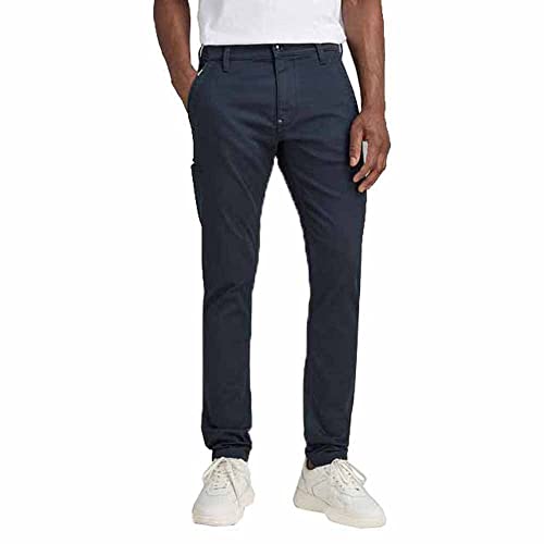 g-star raw herren skinny chino hose 2.0 in schwarz