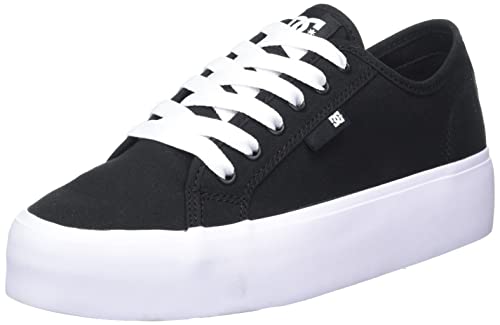 dc shoes damen sneaker manual platform schwarz-weiß 37 eu