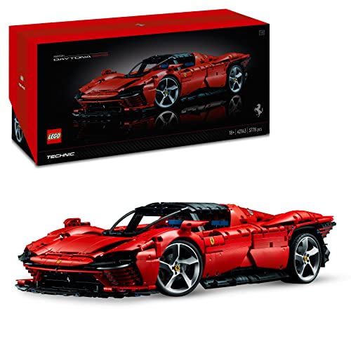 lego technic ferrari daytona sp3 modellauto bausatz 1:8 roter supersportwagen 42143
