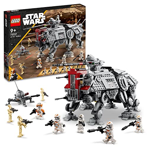 lego star wars at-te walker mit minifiguren, klonsoldaten und kampfdroiden 75337