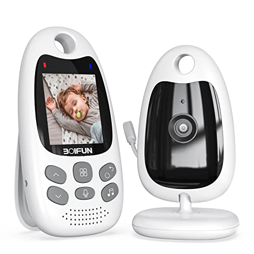 babyphone mit kamera 720p tragbar vox-funktion temperatur-sensor nachtsicht, boifun