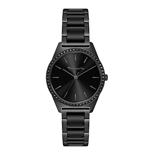 tamaris armbanduhr tt-0048-mq schwarz grau ip 40 mm Edelstahl Herren Damen
