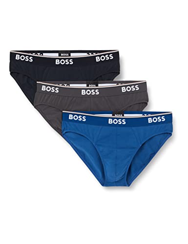 BOSS Herren Brief 3er Set Slips, Open Blue 487, XL EU