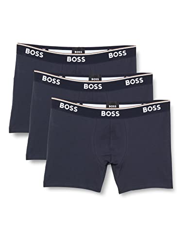 hugo boss herren trunk boxershorts 3er pack open blue 480 xl