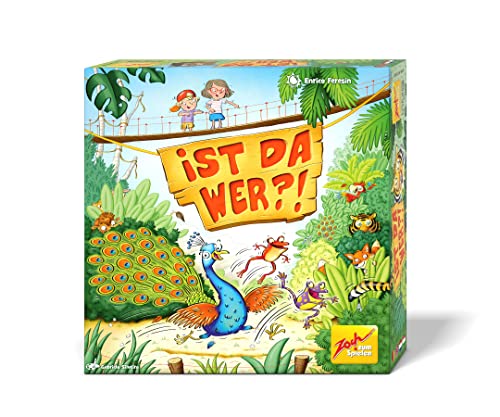 Zoch ist da wer? Kinderspiel für 2 bis 4 Spieler ab 5 Jahren, kombinieren und reagieren