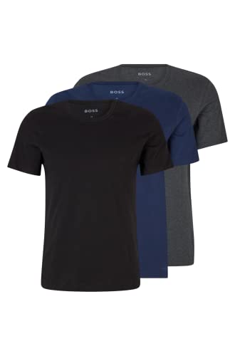 boss hugo t-shirt herren rn 3p co open blue 497 größe m