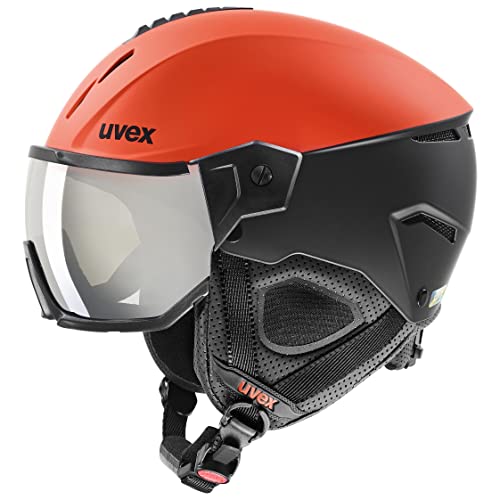 uvex instinct visor skihelm mit visier, unisex, individuelle größenanpassung