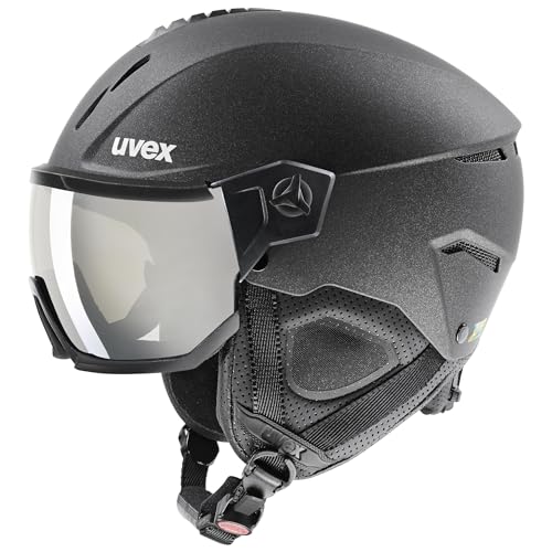 uvex instinct visor Skihelm mit Visier für Damen und Herren, Größenanpassung