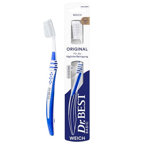 dr.best zahnbürste weich 1 stk flachschnitt flexzone abgerundete borsten
