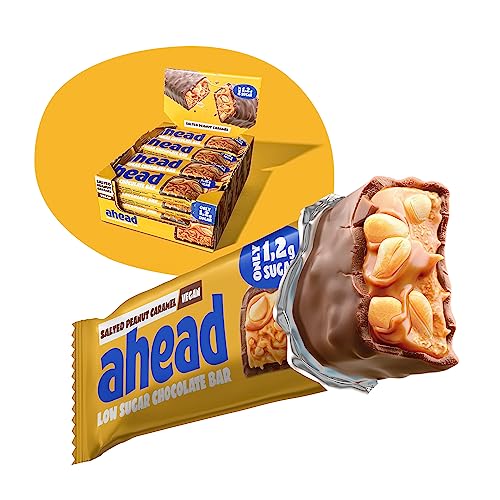 veganer süßigkeiten riegel salted peanut caramel, 16 x 35g, keto, 5g net carbs