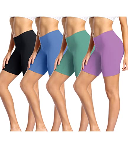 wirarpa radlerhose damen kurz baumwolle leggings boxershorts 4er pack mehrfarbig m