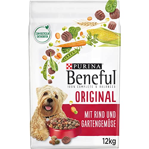 Beneful Hundefutter trocken mit Rind und Gemüse, 12kg Packung