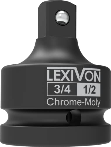 lexivon steckschlüssel-adapter 3/4 zoll auf 1/2 zoll, chrom-vanadium-stahl, lx-402