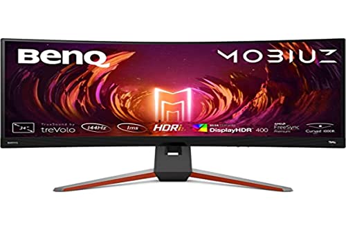 benq mobiuz ex3410r curved gaming monitor 34 zoll, fernbedienung, grau