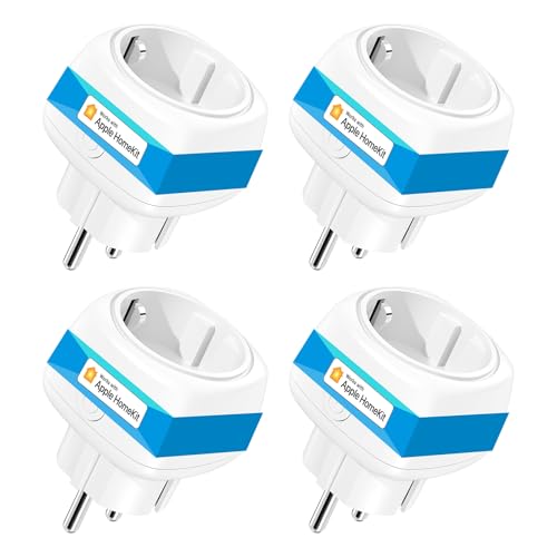 meross smart steckdose 4er pack wlan steckdosen mit apple homekit, sprachsteuerung