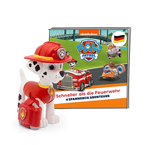 tonies paw patrol hörfiguren für toniebox, schneller als die feuerwehr, 4 geschichten