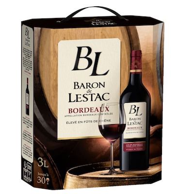 baron de lestac trockener rotwein 3l für 14,45 statt 22