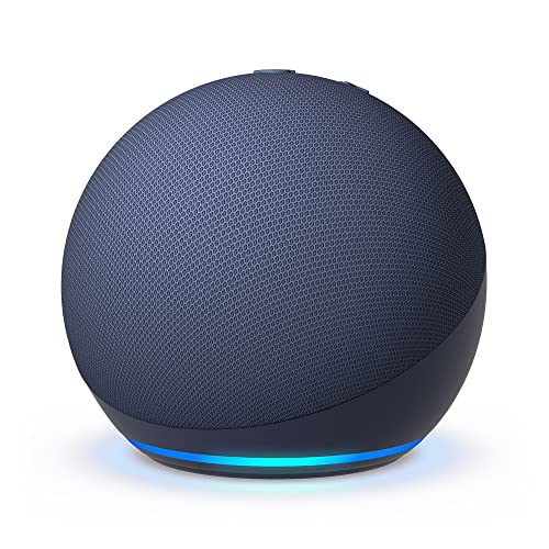 echo dot 5. generation 2022, generalüberholt, smarter bluetooth lautsprecher, tiefseeblau