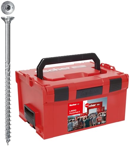 fischer L-Boxx PowerFast II 3.400 Spanplattenschrauben TX-Antrieb Senkkopf Teilgewinde
