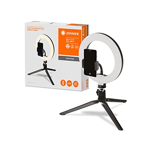 ledvance led ringlicht 190mm mit stativ für fotografie und videos