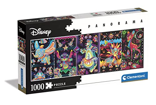 clementoni panorama puzzle disney joys 1000 teile für die ganze familie, ab 9 jahren